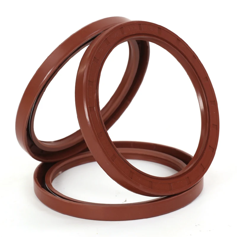 Oil Seal Spring Retainer TC Rubber FKM Brown Metal Skeleton  FKM Rubber Oil Seals TC48*60*62*65*66*68*70*72*75*90*7/8/9/10/12