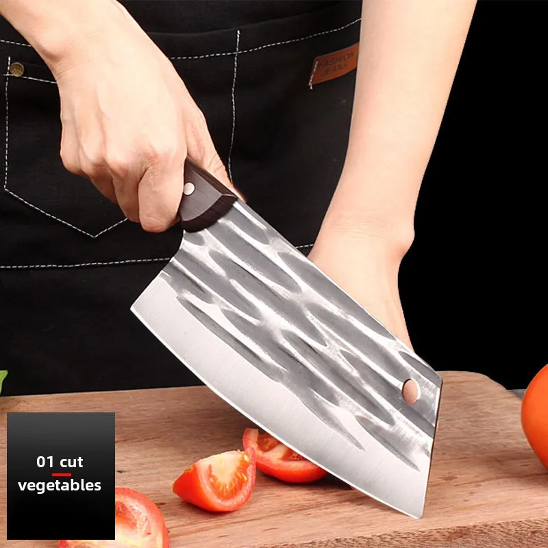 Hand-Forged Kitchen Knife for Women Only Lightweight Slicing Knife Kitchen Chopper Knife Chef Cleaver Sharp Kitchen Knife