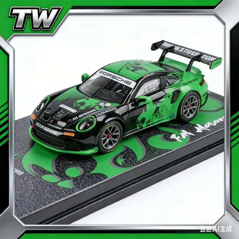 

TW Tarmac Works 1:64 GT3 Cup 992 Motorsport, коллекционная модель автомобиля из литого сплава, статическая демонстрационная модель для взрослых, игрушка для мальчиков