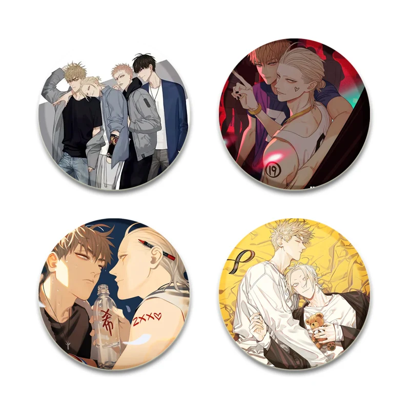 Anime 19 Days Enamel Pin Cosplay Badge Old Xian Hetian Jia Broochs Pins Collection Breastpin for Clothes Backpack Decor BL Anime