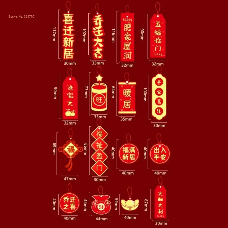 Traditional Chinese New Year Decoration Festive Housewarming Hangings Ornament Bring Luck and Wealth to Your Dropship images - 6