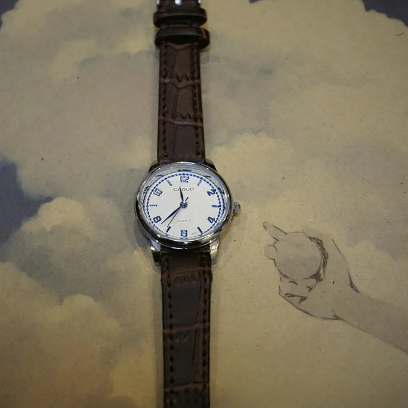 럭셔리 브랜드 애호가 쿼츠 시계, 러브 위트니스 타임 시계, 여성 패션, 캐주얼 가죽 스트랩, 방수 손목시계