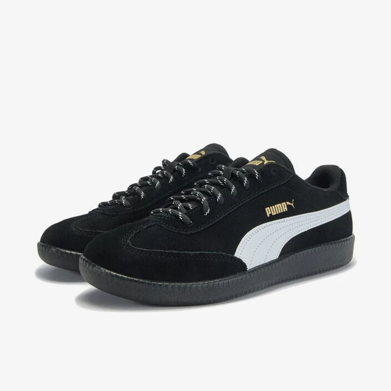 Puma genuine 9-TSUEDE new men's and women's black and white casual training shoes 406756-05