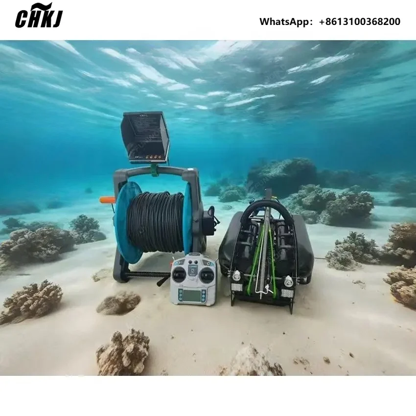 Ocean Underwater Fishing  with HD  for Detection & Filming Underwater Exploration ROV