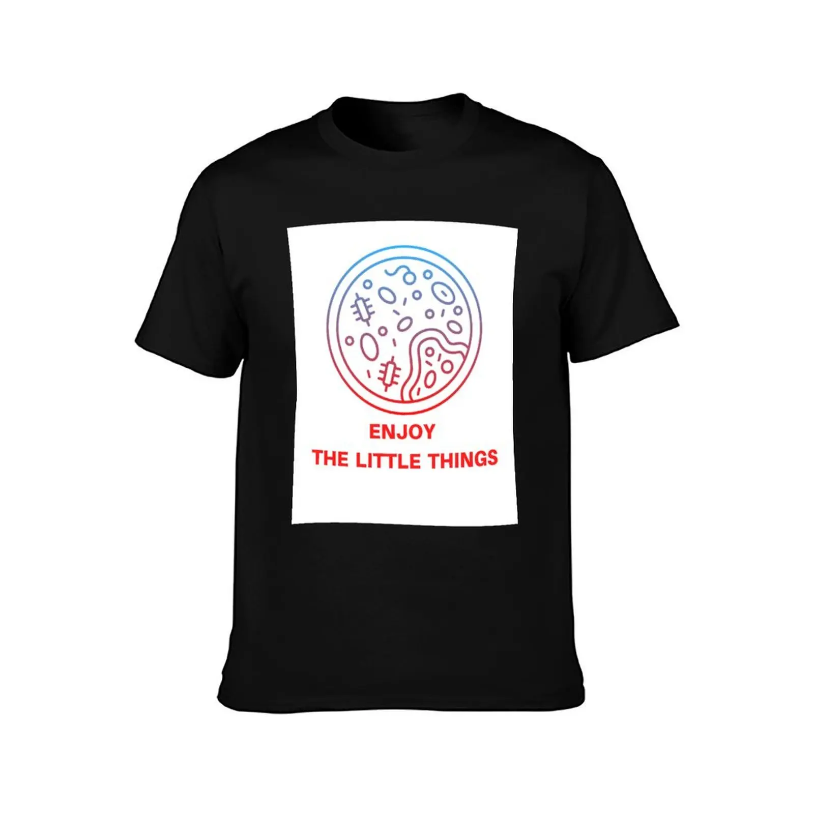 microbiologists enjoy the little things T-Shirt Casual All Match Tee Shirt for Men T-Shirt