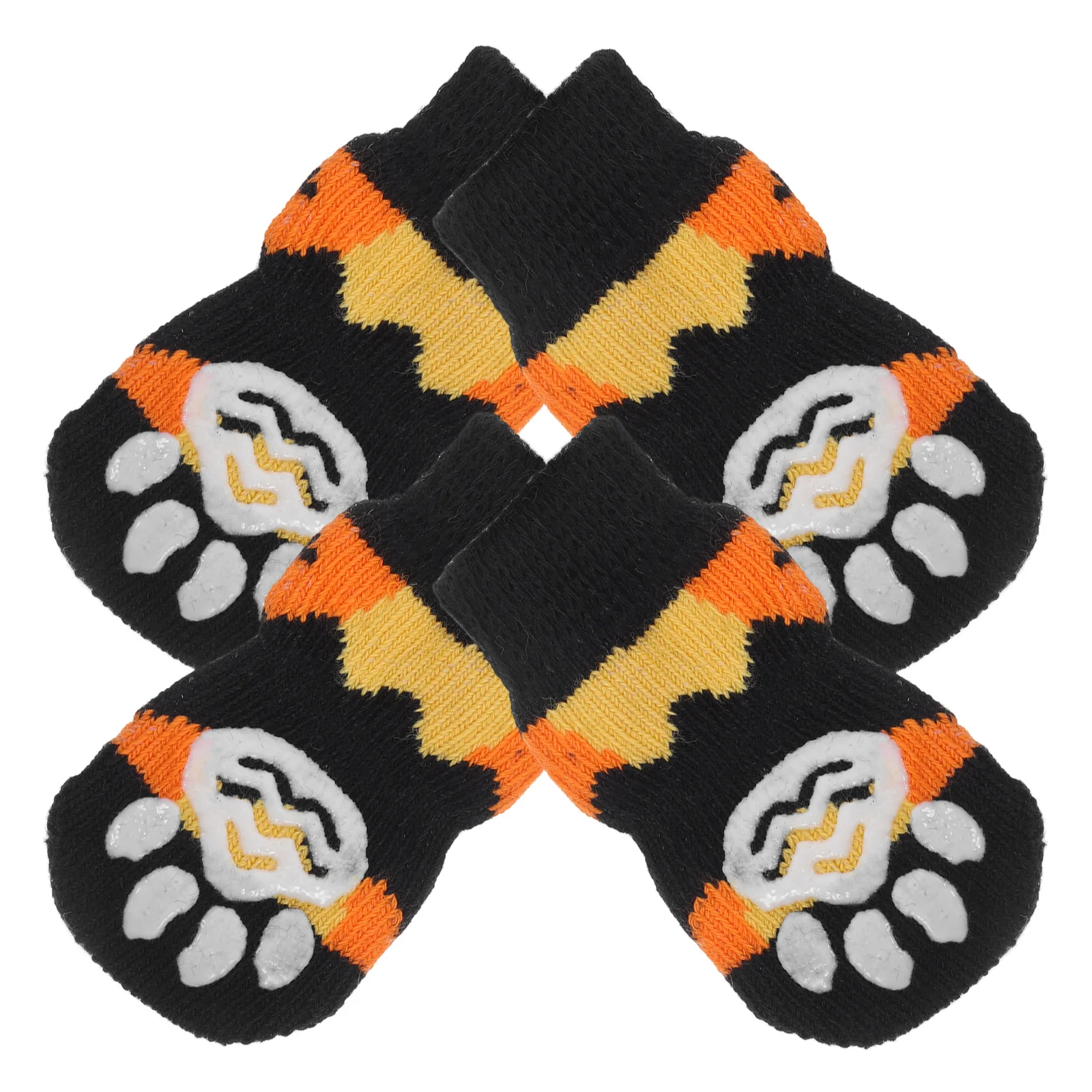 

Pet Pumpkin Anti-slip Cotton Socks Halloween Dog Sock Lovely Soft Durable Fashionable Chic Paws Safe Use