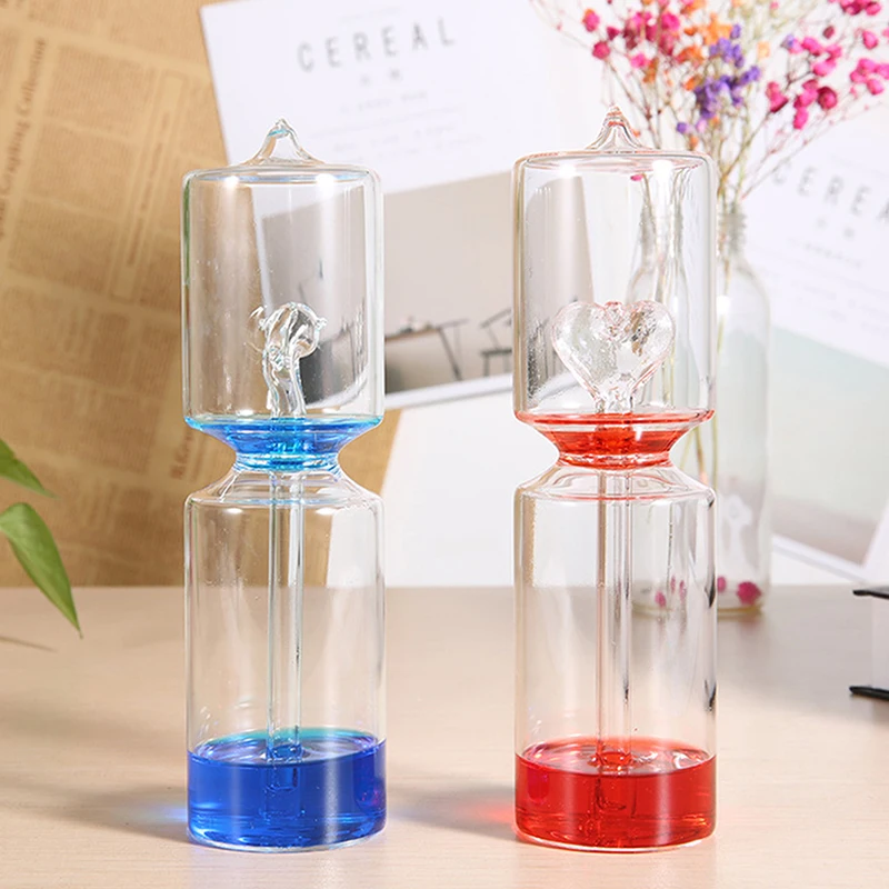 Love Meter Hand Boiler Thermometer Spiral Glass Educational Toys Science Energy Museum Toy Valentine's Day Gifts