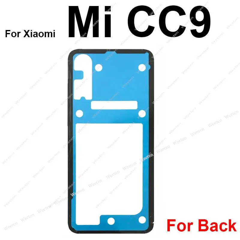 Back Battery Cover Adhesive Sticker Glue For Xiaomi Mi 6 8 9 Lite explorer Mi 9SE 9T CC9E Note 10 Pro Lite Back Housing Adhesive