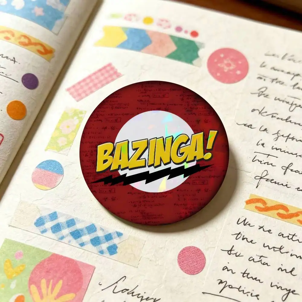 TV B-Big B-Bang T-Theory  Creator Tinplate Pin Button Custom Anime Role Old-school Brooch Cartoon Collar Badge Jewelry Gift Fans