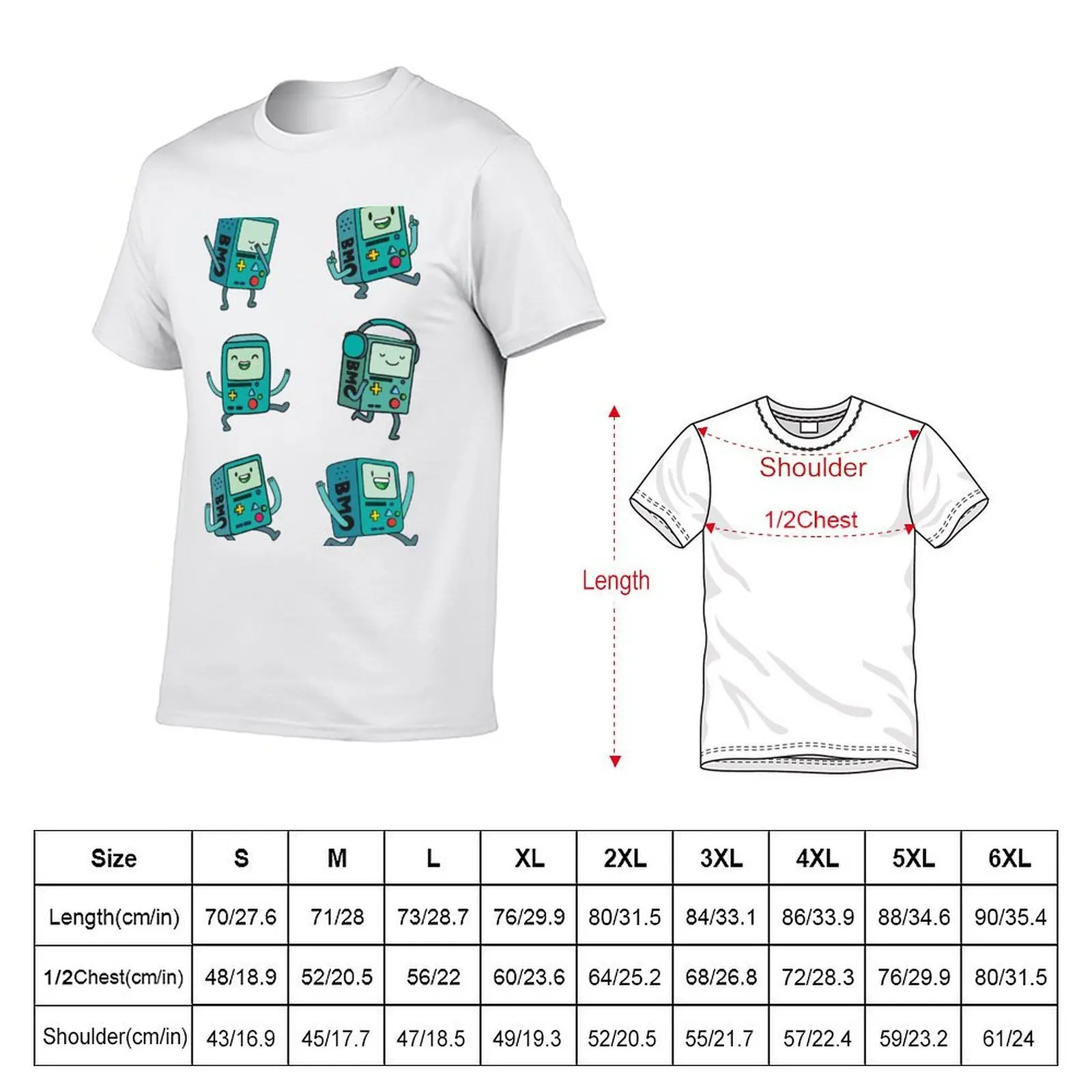 BMO T-Shirt man t shirts graphic t shirts cotton 100% T-Shirt