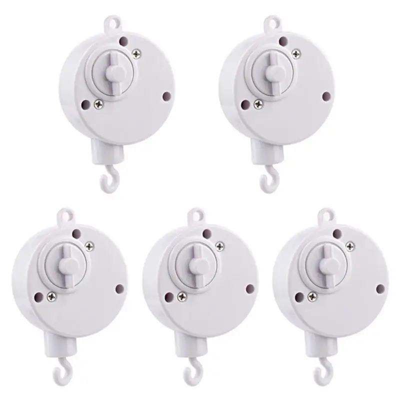 5PCS Mechanical Music Box Musical Movement Baby Musical Crib Mobile Toy Nursery Decoration Rhythm Bed Bells Mechanical Toy