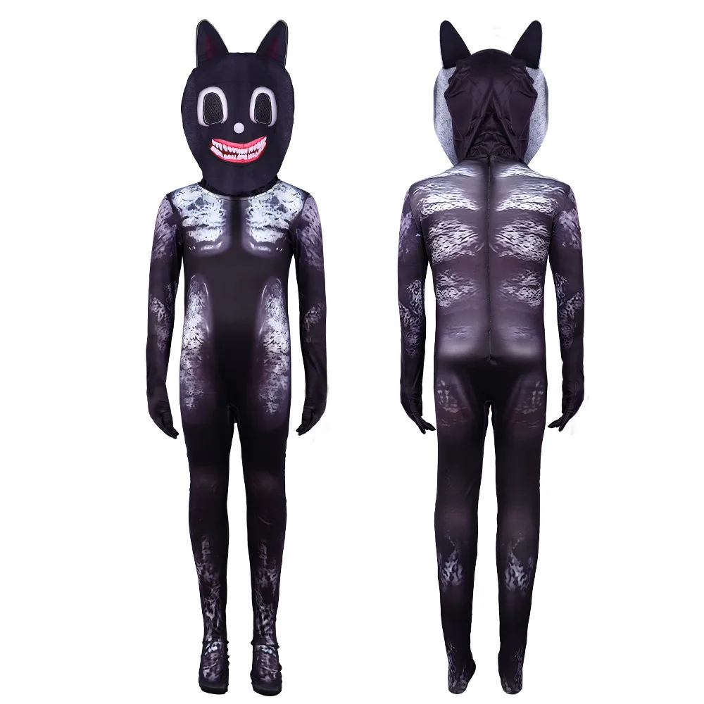 Halloween Costume Scary Game Kids Roleplay Evil Creepy Decent Jumpsuit for boy/girl