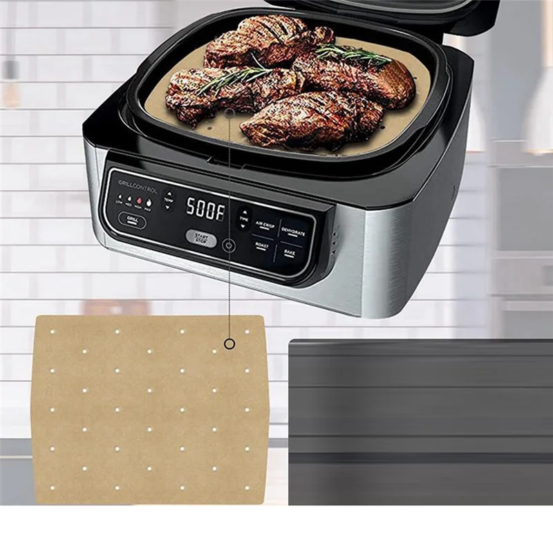 50 шт., бумажная фритюрница для фруктов, одноразовая пищевая бумажная подкладка, маслостойкая тарелка, пароварка для барбекю, аэрогриль, аксессуары для выпечки