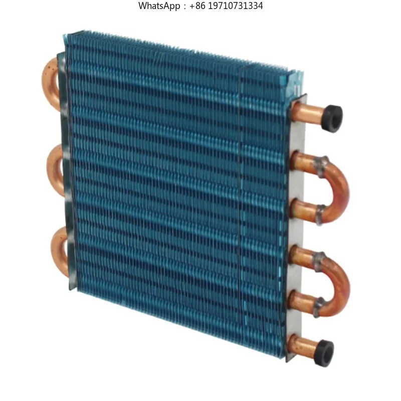Mini condenser radiator air-cooled copper tube finned Radiator evaporator heat exchanger water cooling radiator accessories