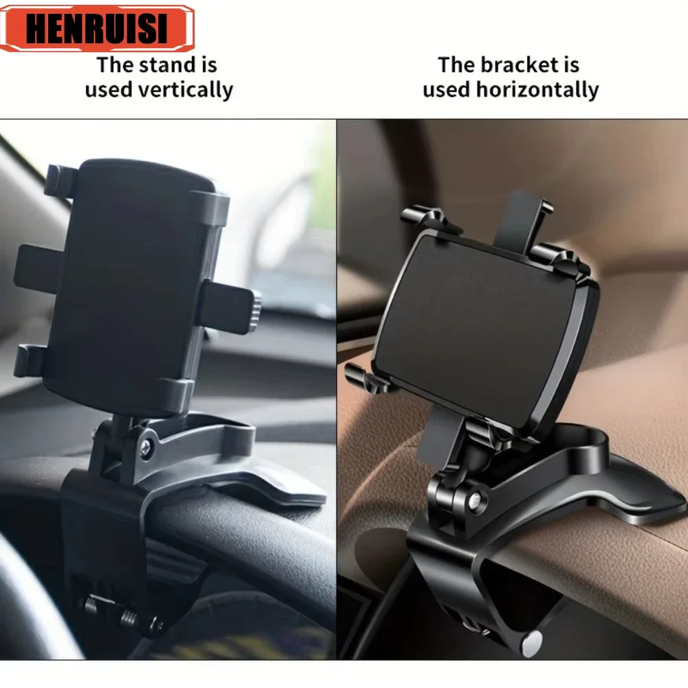 

Hot sales Universal Phone Holder Dashboard Car Clip Mount GPS Bracket Car Mobile Phone Support in Car For iPhone Samsung Xiaomi