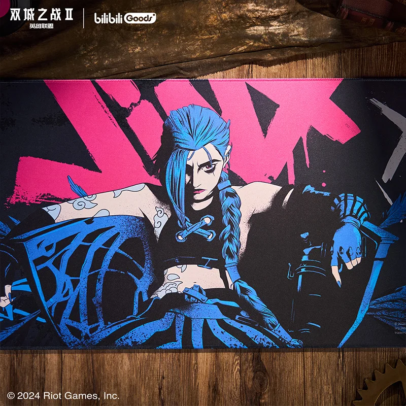 

Коврик для мыши Game LOL Arcane Jinx, официальный коврик для мыши XL, игровой коврик для стола, реквизит для косплея, компьютерные аксессуары, подарок на день рождения Doujin