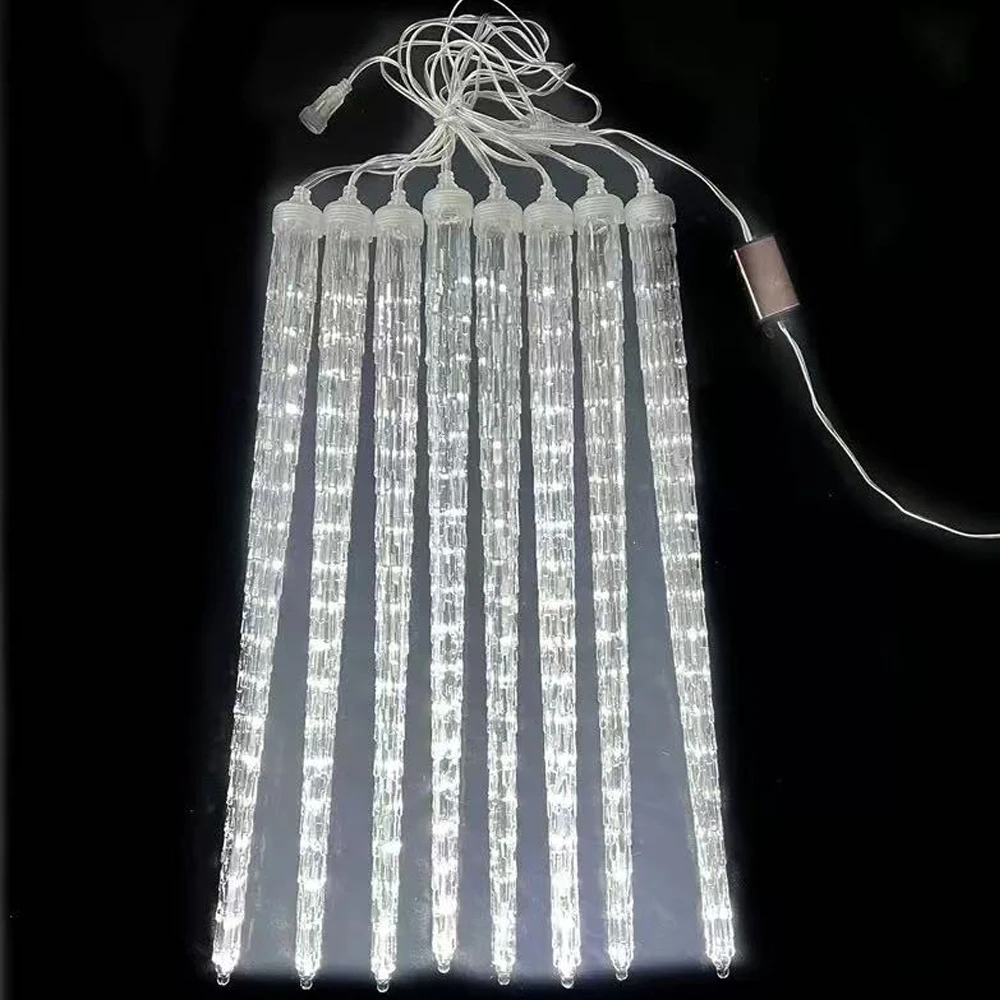 Outdoor LED Meteor Shower Lights Falling Rain Drop Fairy String Light Waterproof for Christmas Party Garden Holiday Decorations