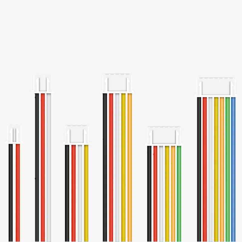 Cable de silicona de 26AWG, XH-2.54 XH, 2,54mm, 2/3/4/5/6/7/8/9/10P, conectores de paso de Pin XH, conector hembra y macho