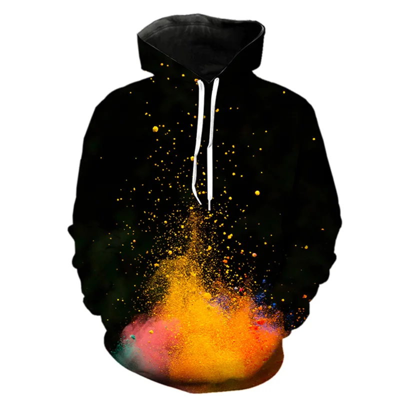 Gouache Color Fashion Style 3D Printed Hoodies Harajuku Unisex Pullovers Hoodie Casual Sweatshirts Street Top Tracksuit
