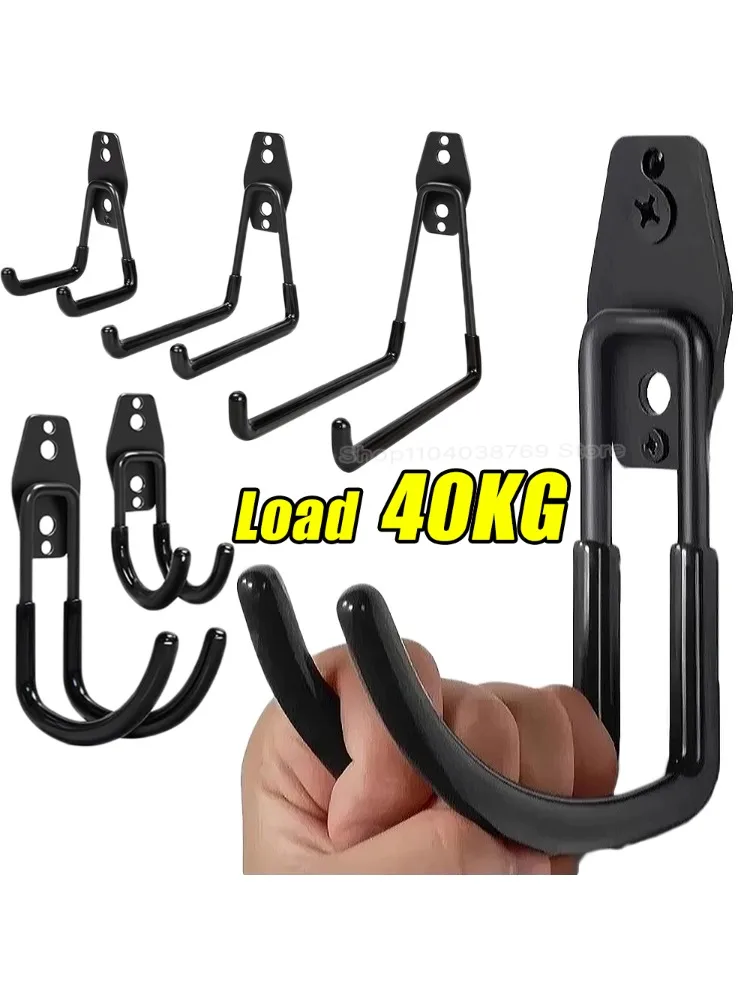 AliExpress NONE Garage Heavy Duty Metal Hook Organizer Steel Wall Mount Anti-slip Bicycle Hanger Hooks Ladders Bulky Items Storage Garden Tool