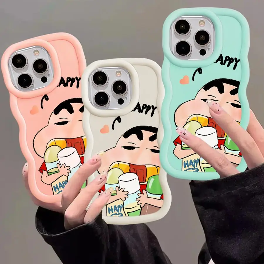 애니메이션 만화 캐릭터 소프트 커버 케이스 (애플 아이폰 14, 15, 16 플러스, 16, 15, 14 프로 맥스, 16e 용) /  휴대폰 케이스 및 커버