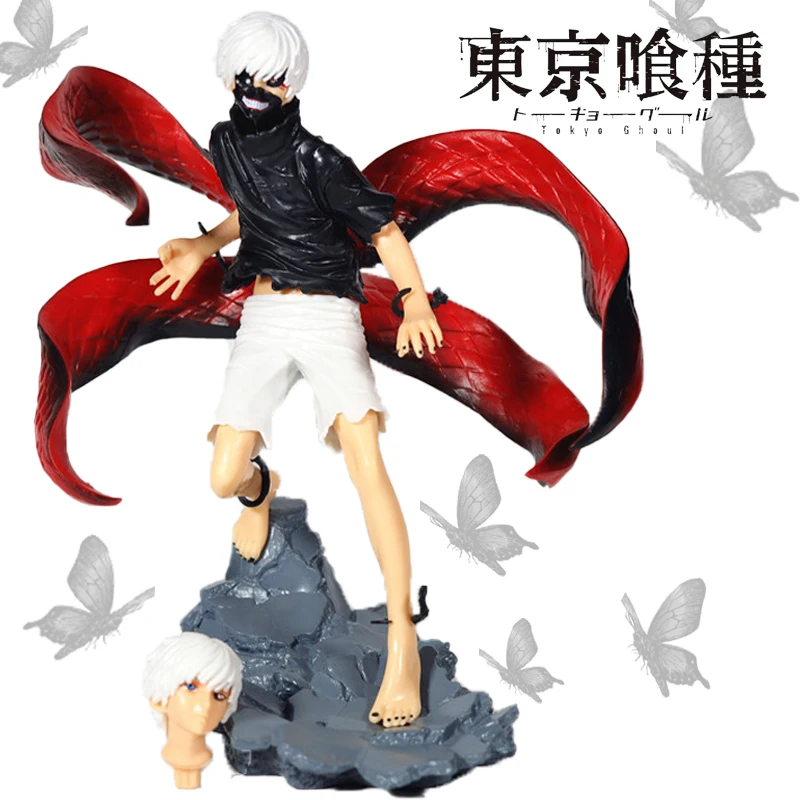 21cm Tokyo Ghoul Ken Kaneki Anime-Figur Kaneki Ken Touka Kirishima Actionfigur Erwachen-Statue Modell Sammlerfigur Puppe