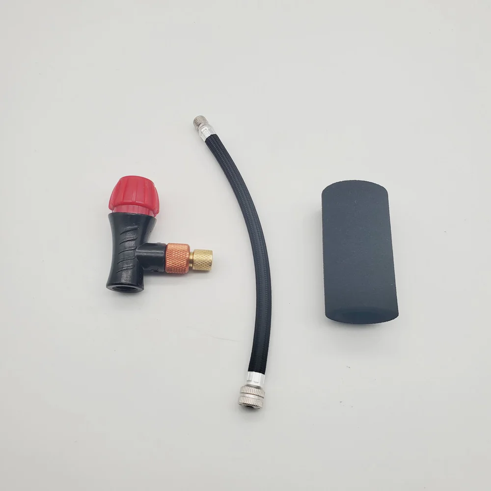 Adaptateur Valve CO2 Pour Vélo - Tête De Gonflage Double Presta/Schrader - Accessoire Pompe Bombe CO2 VTT Route