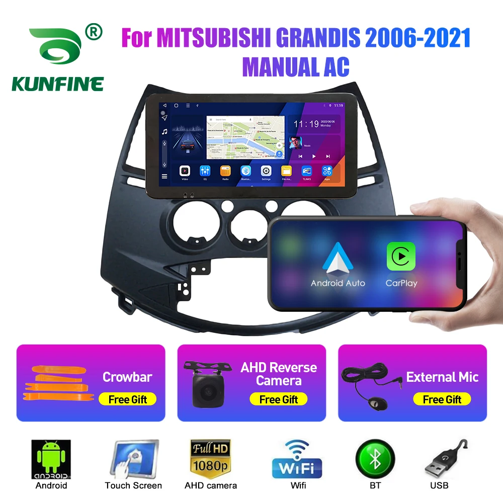 

Car Radio For MITSUBISHI GRANDIS 2006-2021 MANUAL AC Octa Core Android Car DVD GPS Navigation Car Stereo Carplay Android Auto