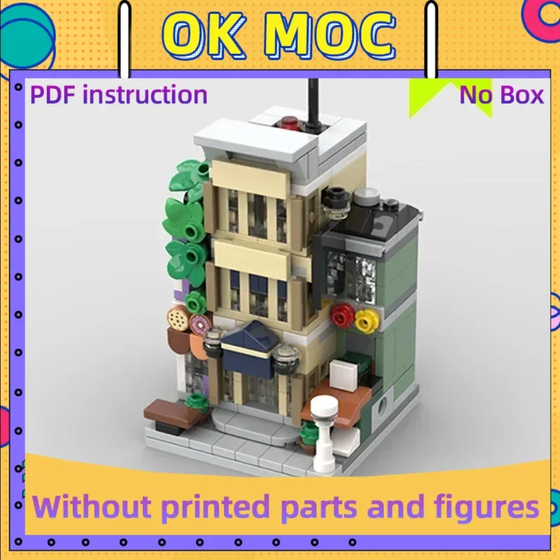 

Moc Building Blocks Modular Street View Police Station Technical Bricks DIY Assembly Construction Toys For Childr Holiday Gifts
