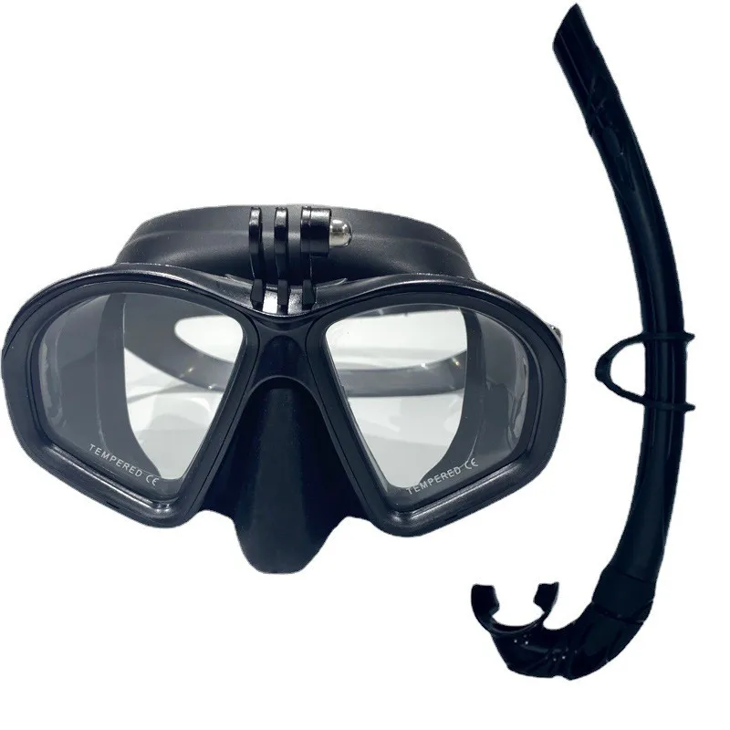 Professionelle Tauchermaske Schnorchelanzug für Erwachsene Silikon-Silikonskirt Taucherbrille Tauchermaske – Detail 12