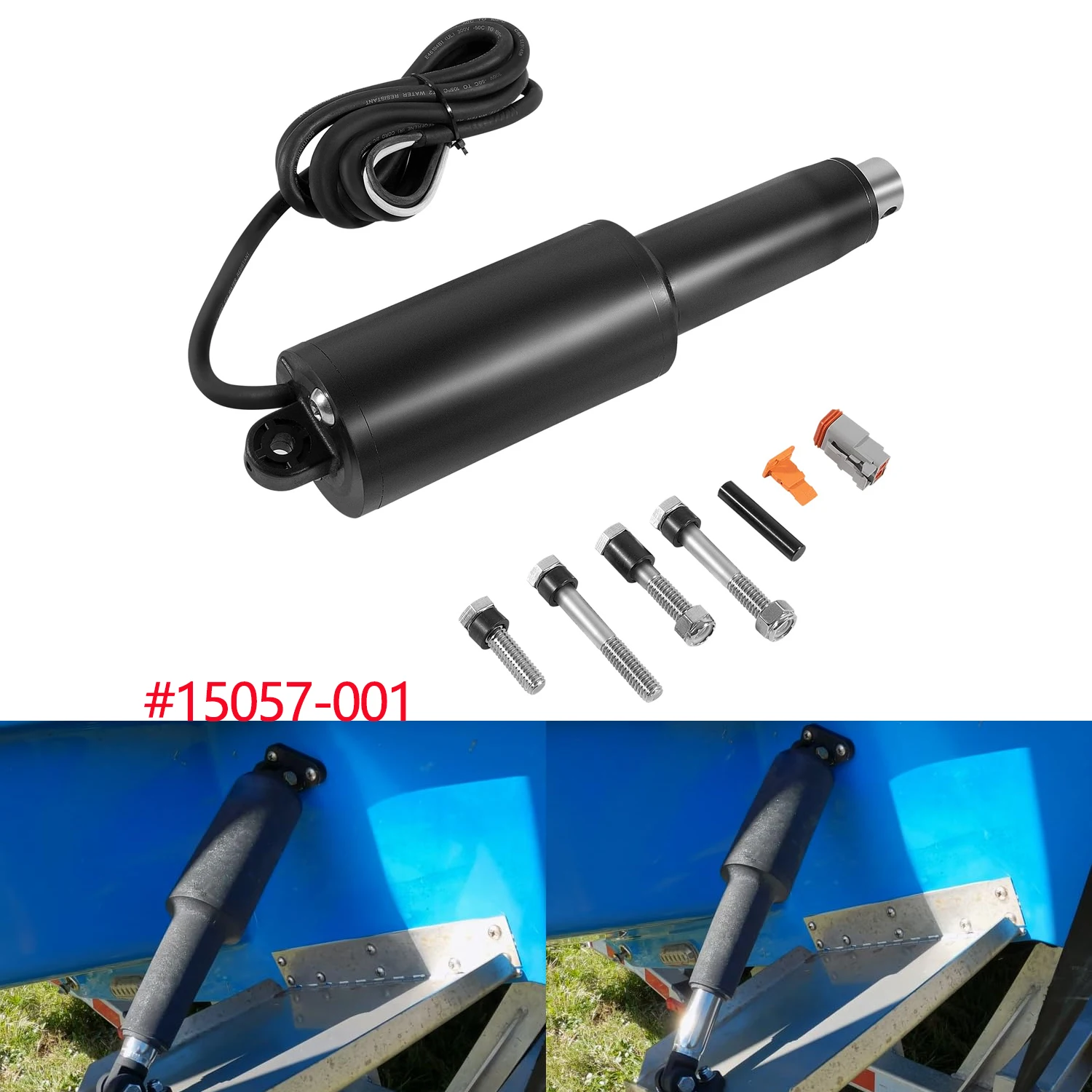 

15057-001 Привод триммерной вкладки с креплением 5-16 дюймов и кабелем длиной 6 футов, ход 2-1/4 дюйма, 12 В, замена короткого привода 101XDS