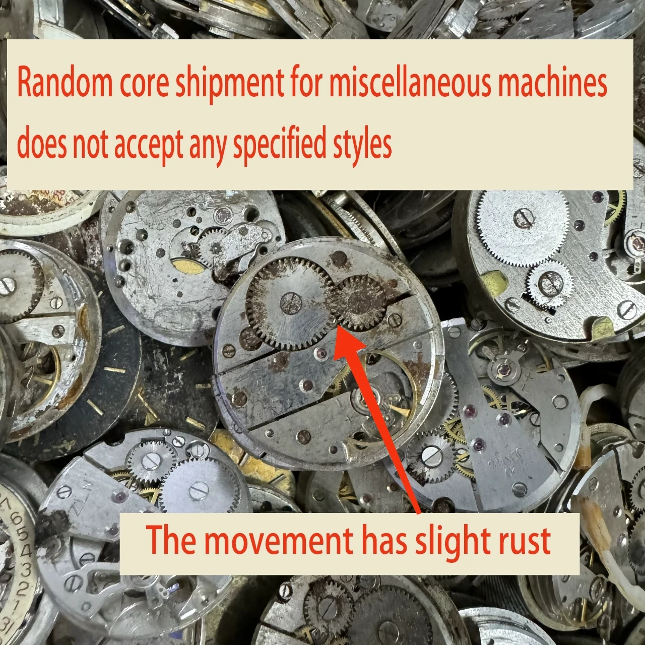 Steampunk DIY mechanical watch movement miscellaneous movement accessories men's watch movement old movement randomly shipped