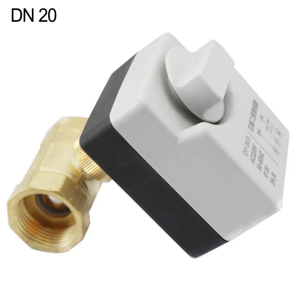 

DN15 DN20 DN25 Brass Electric Ball Valve, AC220V, Thread Connection, Perfect for Shut Off Control in Various Applications