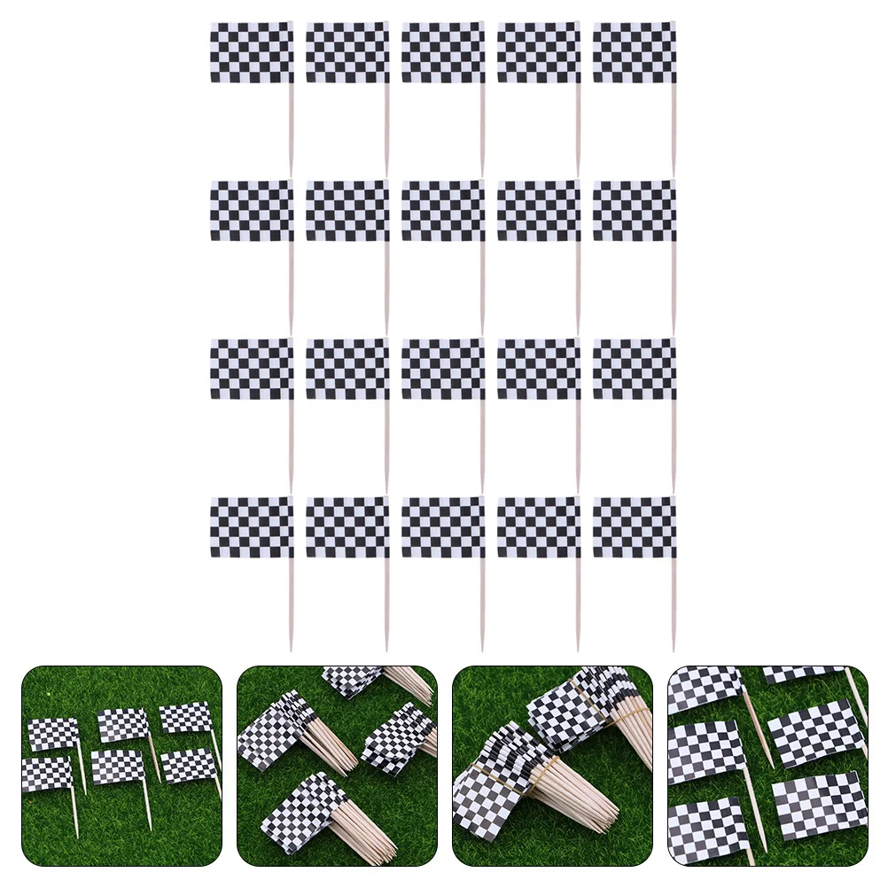 

200Pcs Toothpick Flags Personalized Cake Decorative Flags for Cupcakes Desserts Party Supplies Cake Inserts Flag