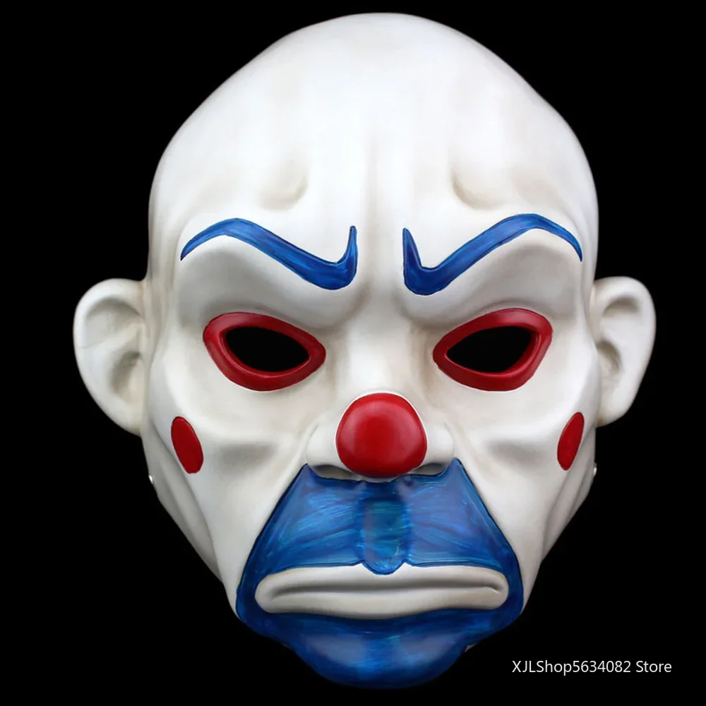 Masque de clown Joker de voleur de banque pour la fête de carnaval, accessoire de paupières, ensemble d'accessoires en latex, cadeau, accessoire Kiev illage