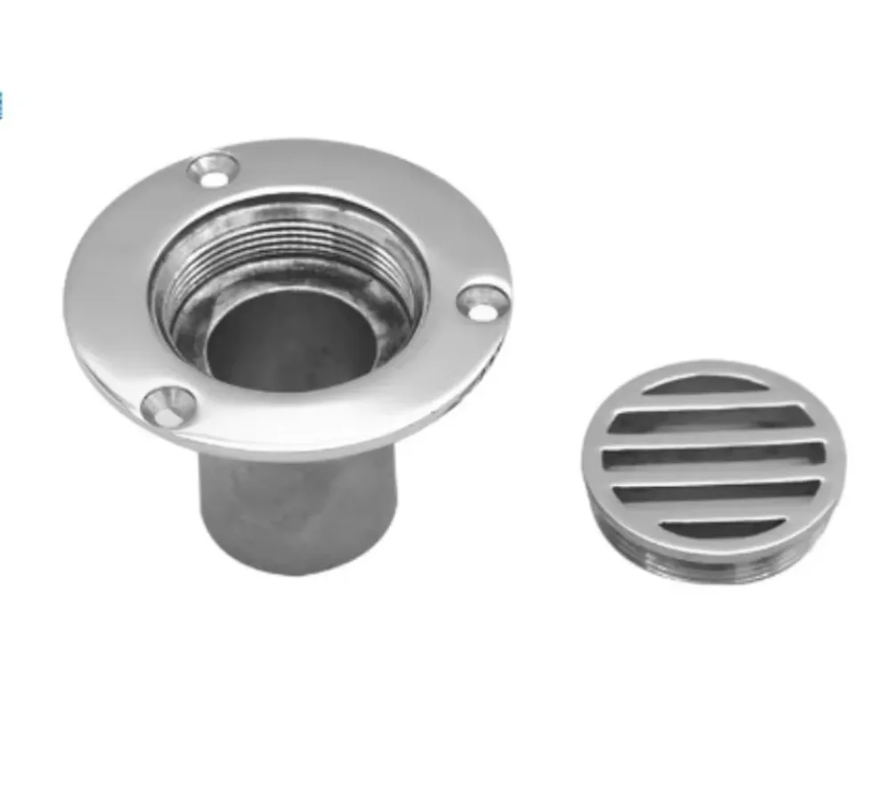 Boat Floor Deck Drain Marine Grade Stainless Steel 316 For Boat Yacht Deck Drainage Hardware Replacement Accessories 1x