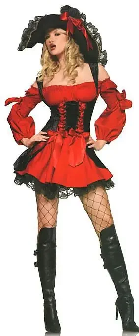 Classic Pirate Costume Woman Halloween Pirate Role Playing Cosplay Women Fancy Party Dress Adult Carnival Performance Outfit