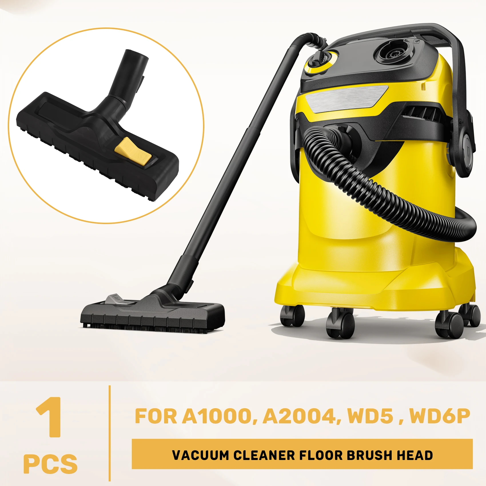 

New Multipurpose Floor Tool Compatible for Karcher SE5 SE6 WD2 WD3 WD4 WD5 WD6 WD6P WD7 Vacuum Cleaner (35 Mm)