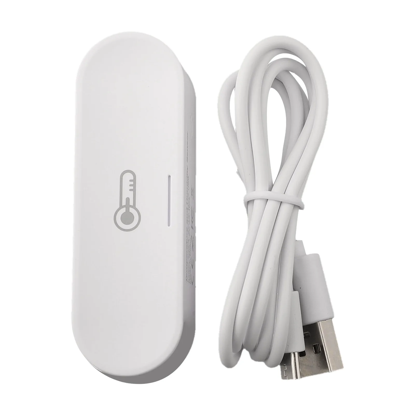 For Tuya Zigbees Smart Temperature And Humidity Sensor Indoor Smarts APP Battery/USB Powered Support Alexas Googles Home