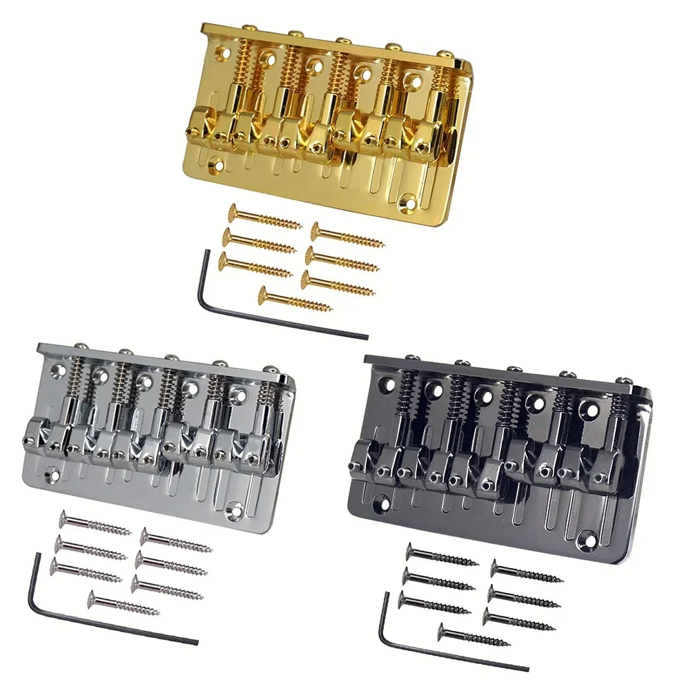 5-string Hardtail Bass Bridge Guitar Saddles Zinc Alloy Electric Bass Parts Zinc Alloy Professional Musical Instrument Accessory