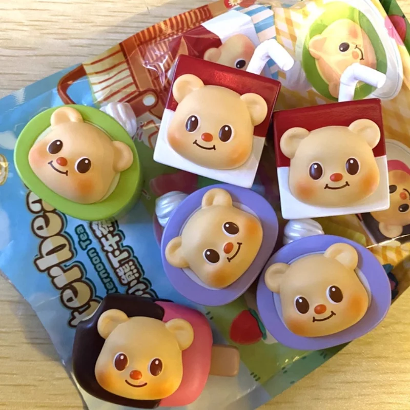 

Butter Bear Afternoon Tea Series Mini Blind Bag Magnetic Figurine Trendy Desktop Ornament Toy Gift For Friends