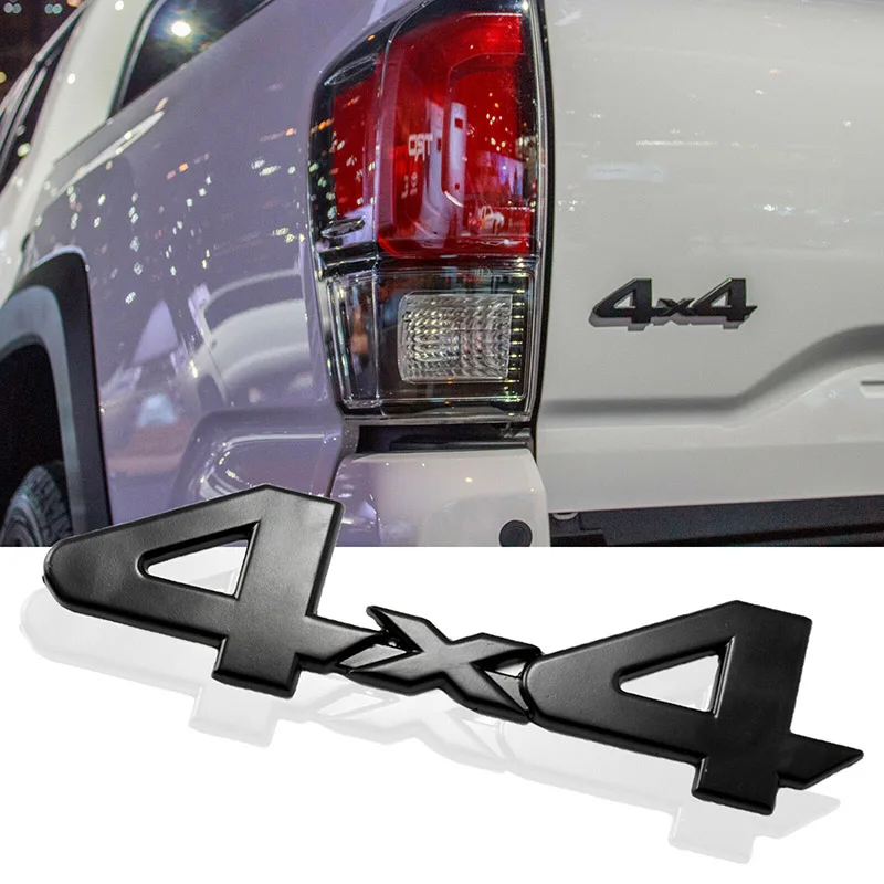 for 4x4 Alloy Exterior Replacement Accessory Car Tail Sticker Fender Black Badge Emblem For Toyota for tacoma for tundra