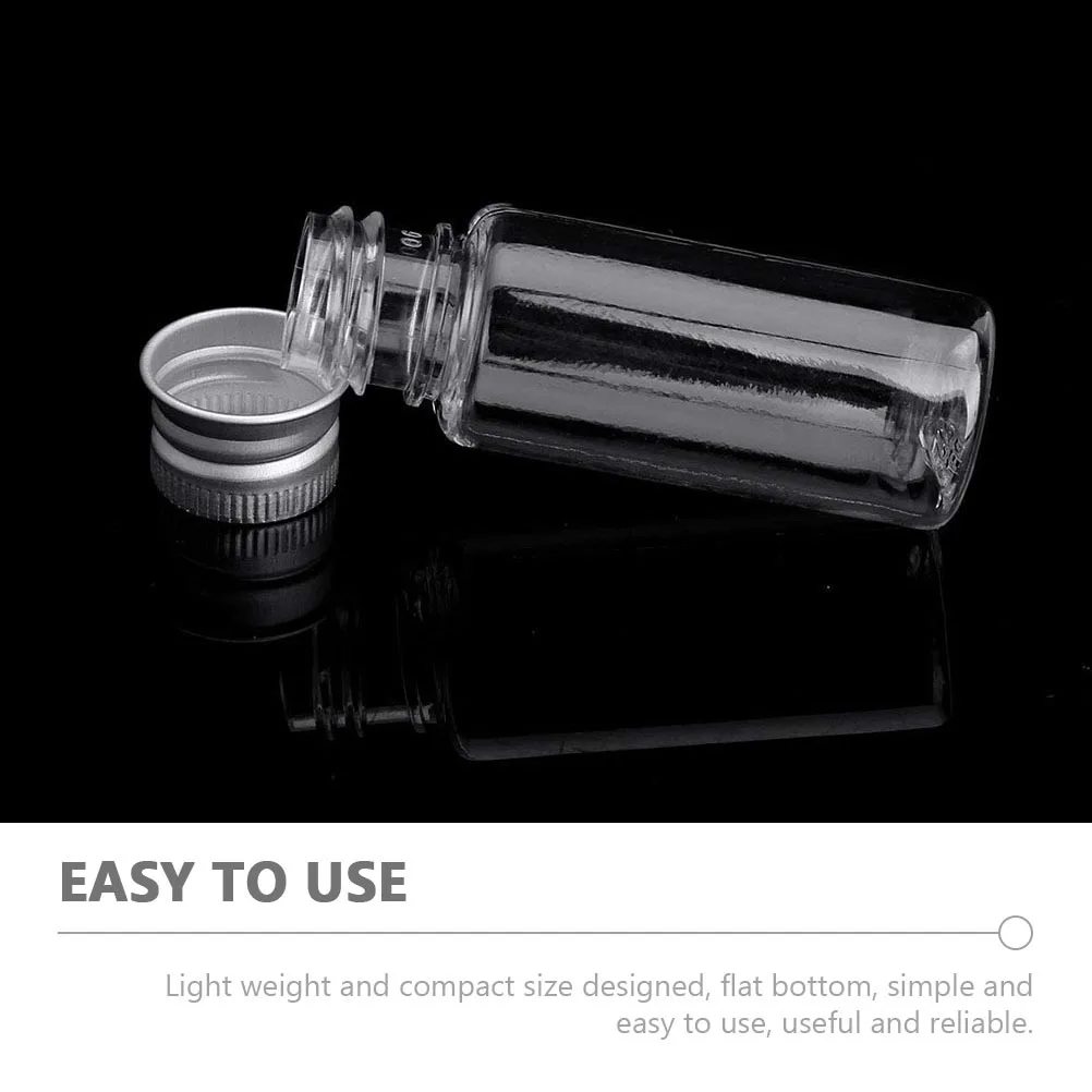 30 pcs Storage Clear With Caps For Candy Bath Salt Beads Powder Plastic Candy Storage Tubes With Lids Compact Flat Bottom Test