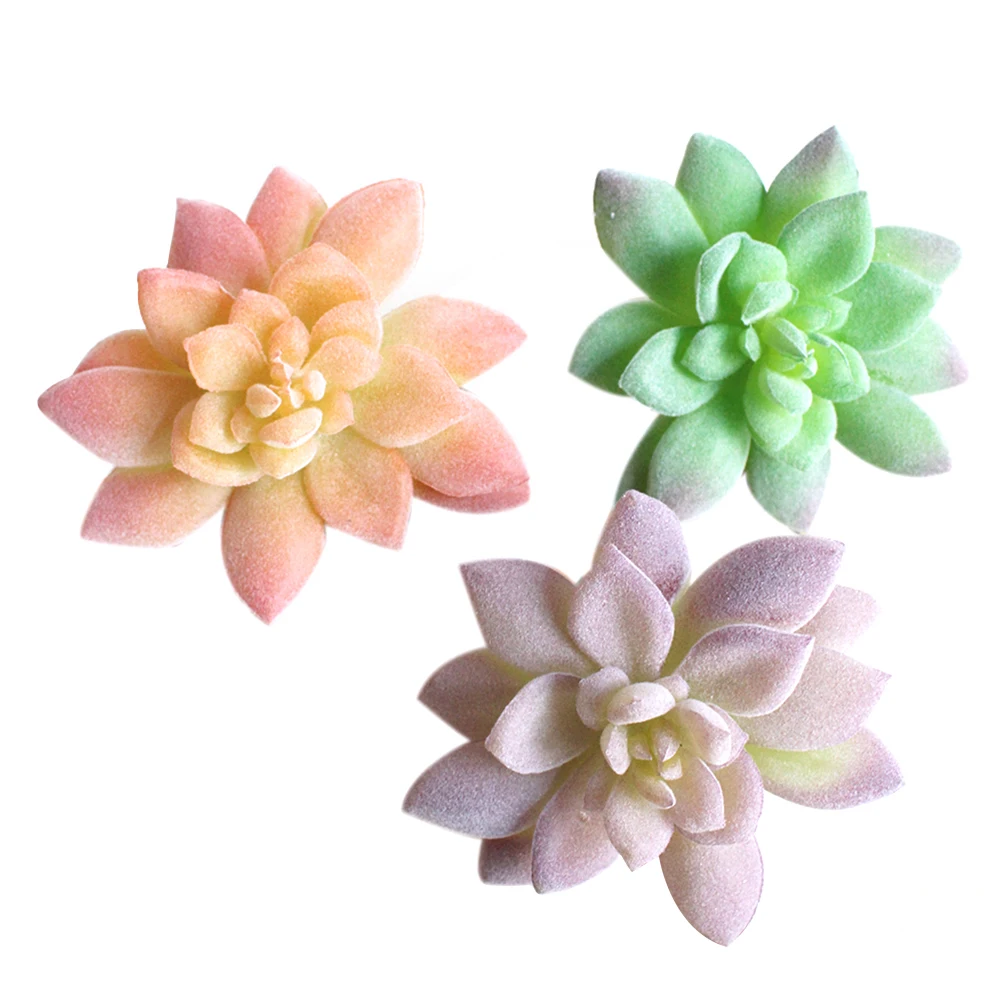 

3 Pcs Artificial Flowers PVC Plants Realistic Green Home Garden Home Garden Decoration Decoration Fake Flowers