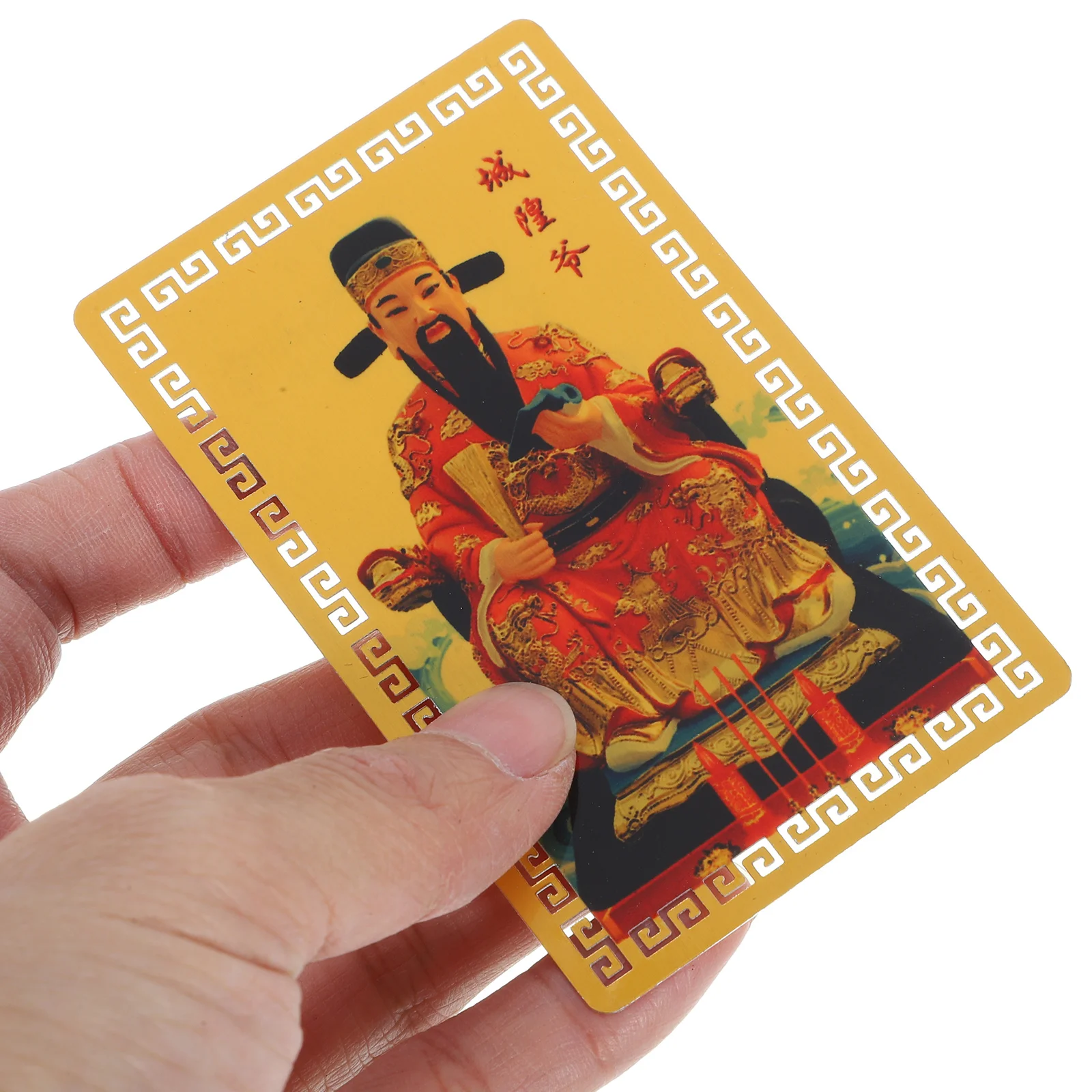 

Dragon Year Amulet Card Chinese Style Protection Charm Fengshui Blessing Card Decorative Lucky Accessory 2024