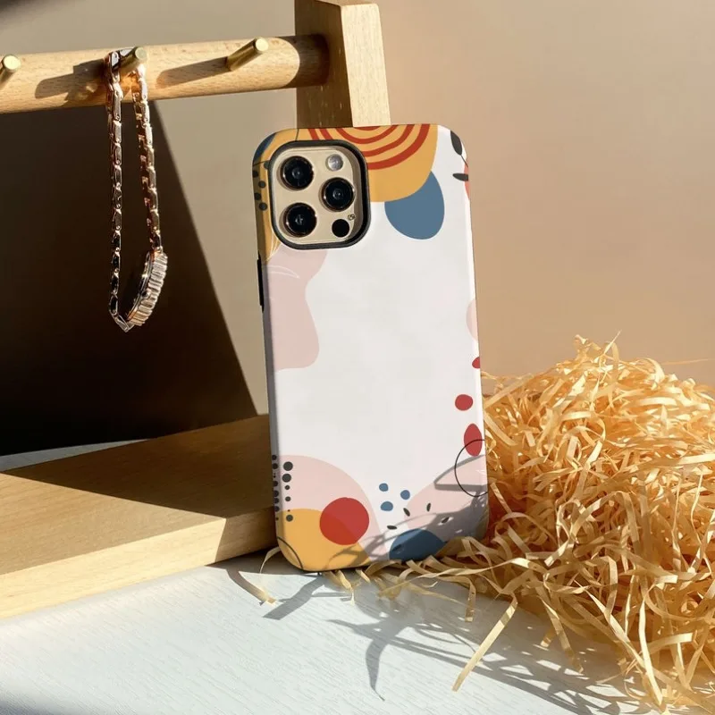 Чехол для телефона Moranti Orange Art Mix для IPHONE 15PRO MAX 14 13 12 11 PRO Plus 15pro, акриловые чехлы из ТПУ «Два в одном»