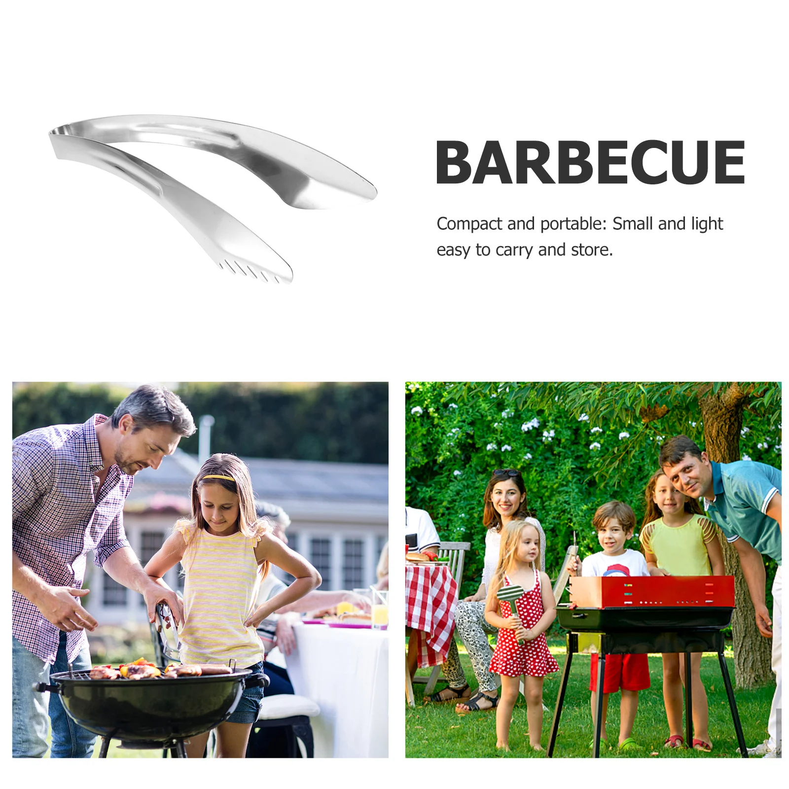 

Stainless Steel Kitchen Tongs Toothed Food Clip for Grilling Baking Bbq Heavy Duty Ergonomic Grip Cooking Supplies