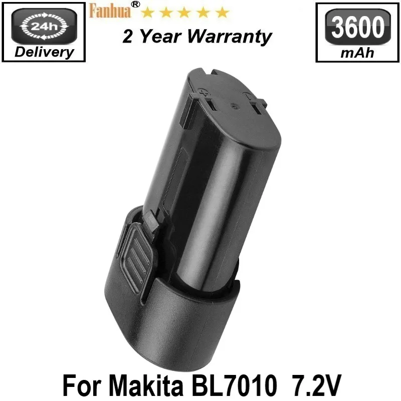 7.2V 3600mAh BL7010 Li-ion Battery Replacement for Makita 194355-4 TD020 TD020D TD020DS Rechargeable Batteries Power Tools