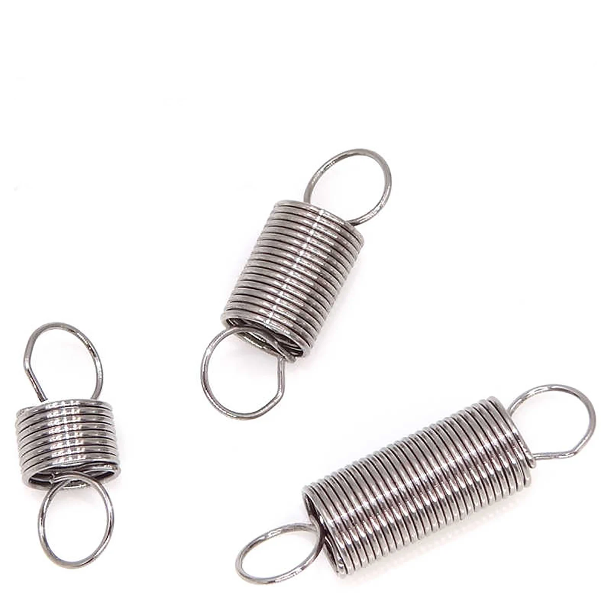 20pcs  Expansion Tension Spring Wire Diameter 0.3mm 0.35mm Extension Springs 304 stainless Steel Length 12-50mm