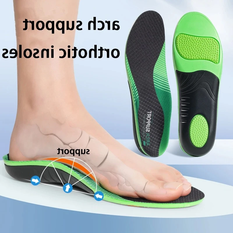 Men Women Insole Flatfoot Orthopedic Insoles Arch Support Shoe Shock Absorption Shoe Sole Comfortable Running Sports Pads 1Pair